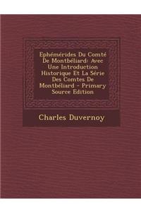 Ephemerides Du Comte de Montbeliard