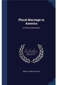 Plural Marriage in America