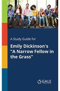 A Study Guide for Emily Dickinson's a Narrow Fellow in the Grass