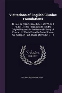 Visitations of English Cluniac Foundations