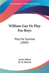 William Gay Or Play For Boys