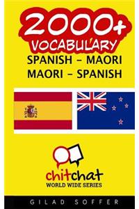 2000+ Spanish - Maori Maori - Spanish Vocabulary