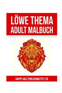 Löwe Thema Adult Malbuch