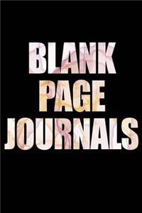 Blank Page Journals