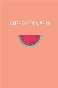 You're One in a Melon: Happy Valentine's Day Puns notebook is the perfect gift for someone special. Besides the funny's, it's really useful cause it comes with line