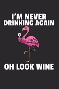 Flamingo Wein Notizbuch
