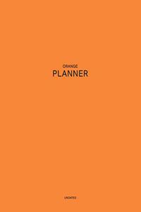 Undated Orange Planner