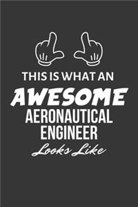 This Is What An Awesome Aeronautical Engineer Looks Like Notebook