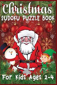 Christmas Sudoku Puzzle Book For Kids Ages 2-4