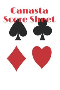 Canasta Score Sheets