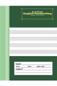 Amiesk Notebook - English Handwriting Notebook - 140 pages (7.44 x 9.69 inch)