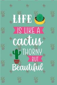 Life Is Like A Cactus Thorny But Beautiful