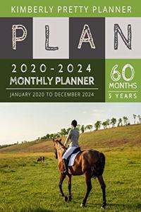 5 year monthly planner 2020-2024