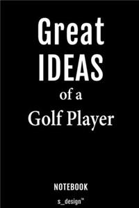 Notebook for Golf Players / Golf Player