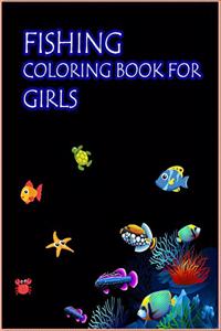Fishing Coloring Book For Girls