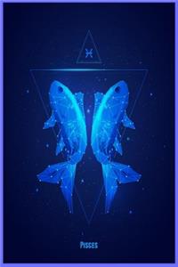 Pisces: Zodiac Astrology Symbol Star Sign Gift Journal