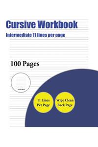 Cursive Workbook (Intermediate 11 lines per page)