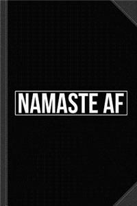 Namaste AF Yoga Journal Notebook