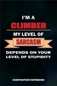 I Am a Climber My Level of Sarcasm Depends on Your Level of Stupidity