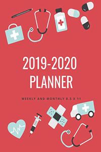 2019-2020 Planner Weekly and Monthly 8.5 X 11