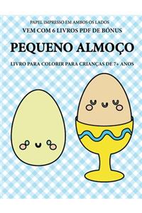 Livro para colorir para crianças de 7+ anos (Pequeno almoço)