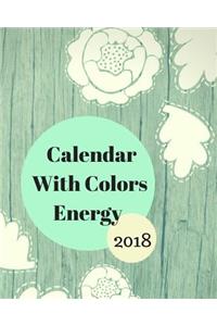 2018 Calendar With Colors Energy