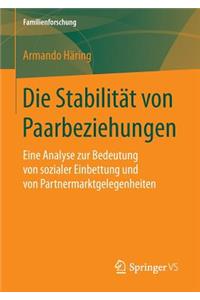 Die Stabilität von Paarbeziehungen