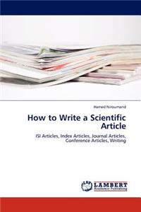 How to Write a Scientific Article