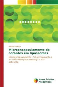 Microencapsulamento de corantes em lipossomas