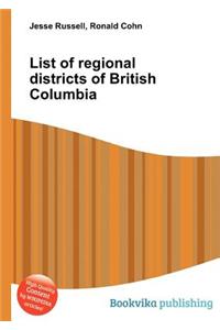 List of Regional Districts of British Columbia