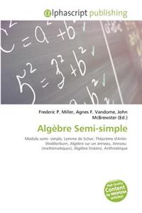 Algebre Semi-Simple
