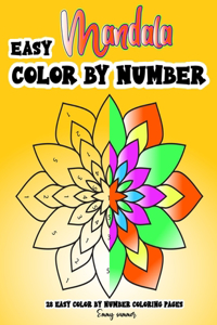 Easy Mandala Color By Number