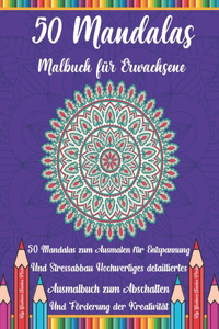 50 Mandalas Malbuch für Erwachsene