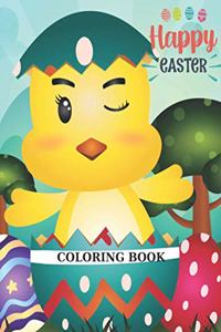 Happy Easter Coloring Book