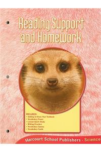 Harcourt Science: Reading Support and Homework Grade 2