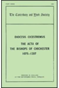 Acta of the bishops of Chichester, 1075-1207