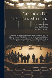 Codigo De Justicia Militar