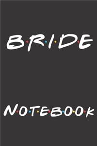 Bride Notebook: Printed in America Notebook / Journal / Planner - Quote, Gratitude Accessories & Gift Idea - 6 x 9 - Thick Blank Lined writing paper - notes, ruled 