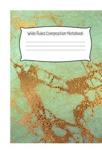 Wide Ruled Composition Notebook