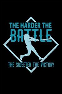 The harder the battle, the sweeter the victory