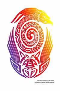 Hawaiian Art Pattern Tribal Polynesian Maori Art Notebook