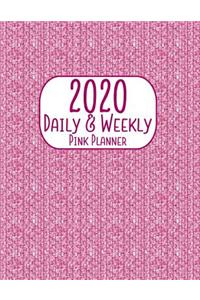 2020 Daily & Weekly Pink Planner