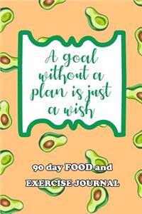 90 Day Food and Exercise Journal