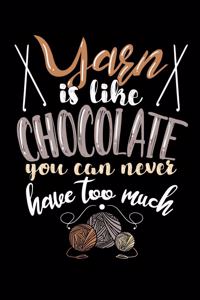 Yarn Is Like Chocolate You Can Never Have Too Much