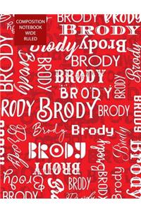 Brody Composition Notebook Wide Ruled