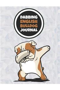 Dabbing English Bulldog Journal: 120 Lined Pages Notebook, Journal, Diary, Composition Book, Sketchbook (8.5x11) for Kids, English Bulldog Dog Lover Gift