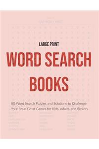 Large Print Word Search Books