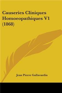 Causeries Cliniques Homoeopathiques V1 (1868)