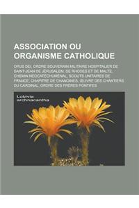 Association Ou Organisme Catholique