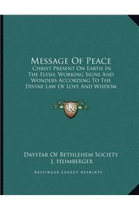 Message Of Peace